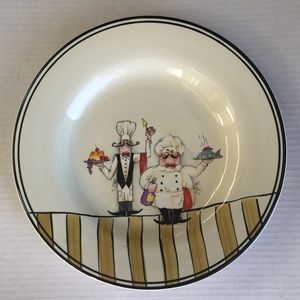 Set Of 2 “Le Chef “ Dinner Plates By HD Designs 11”